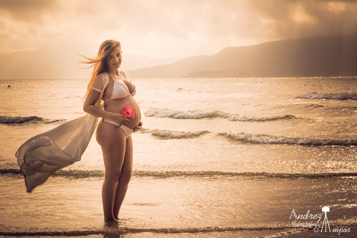 Ensaio Gestante por do sol