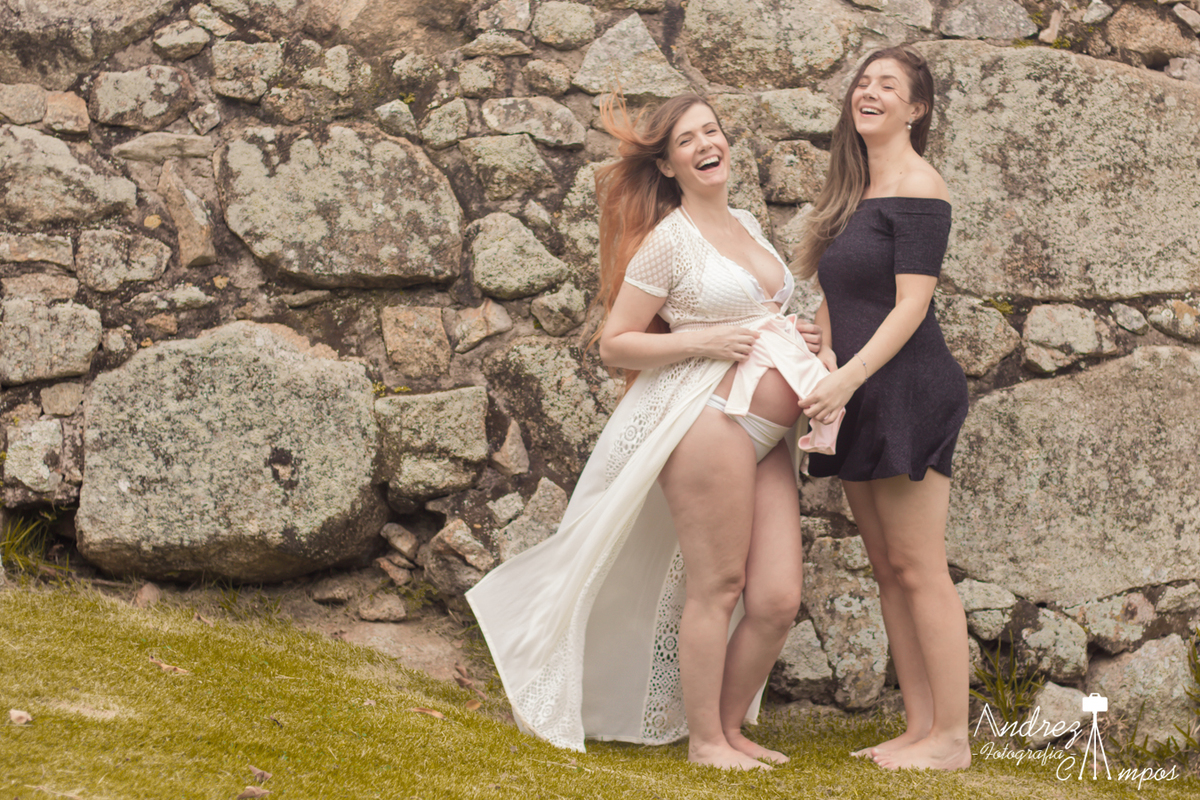 Ensaio Gestante Praia irma