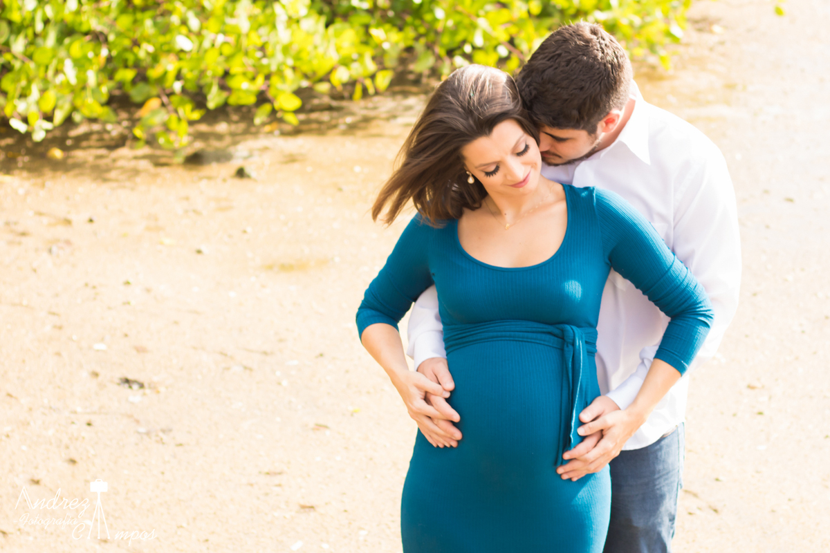 ensaio gestante praia