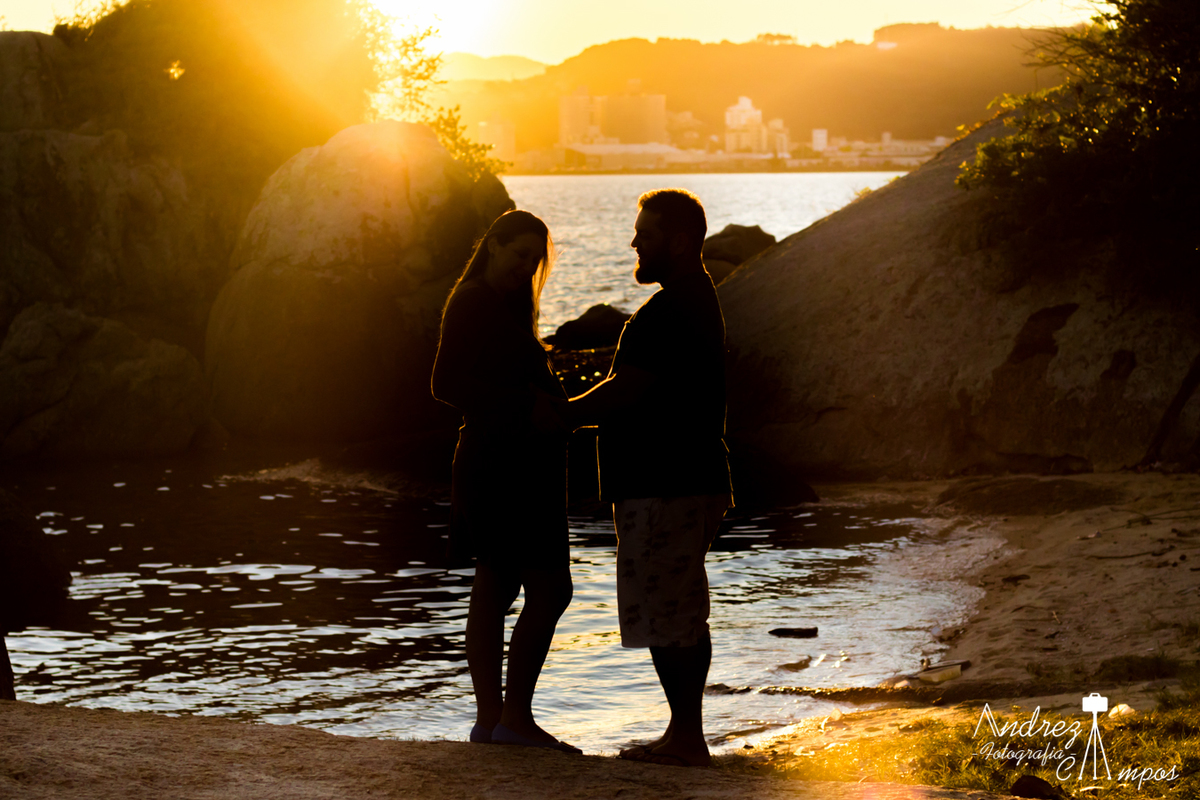 ensaio gestante silhueta