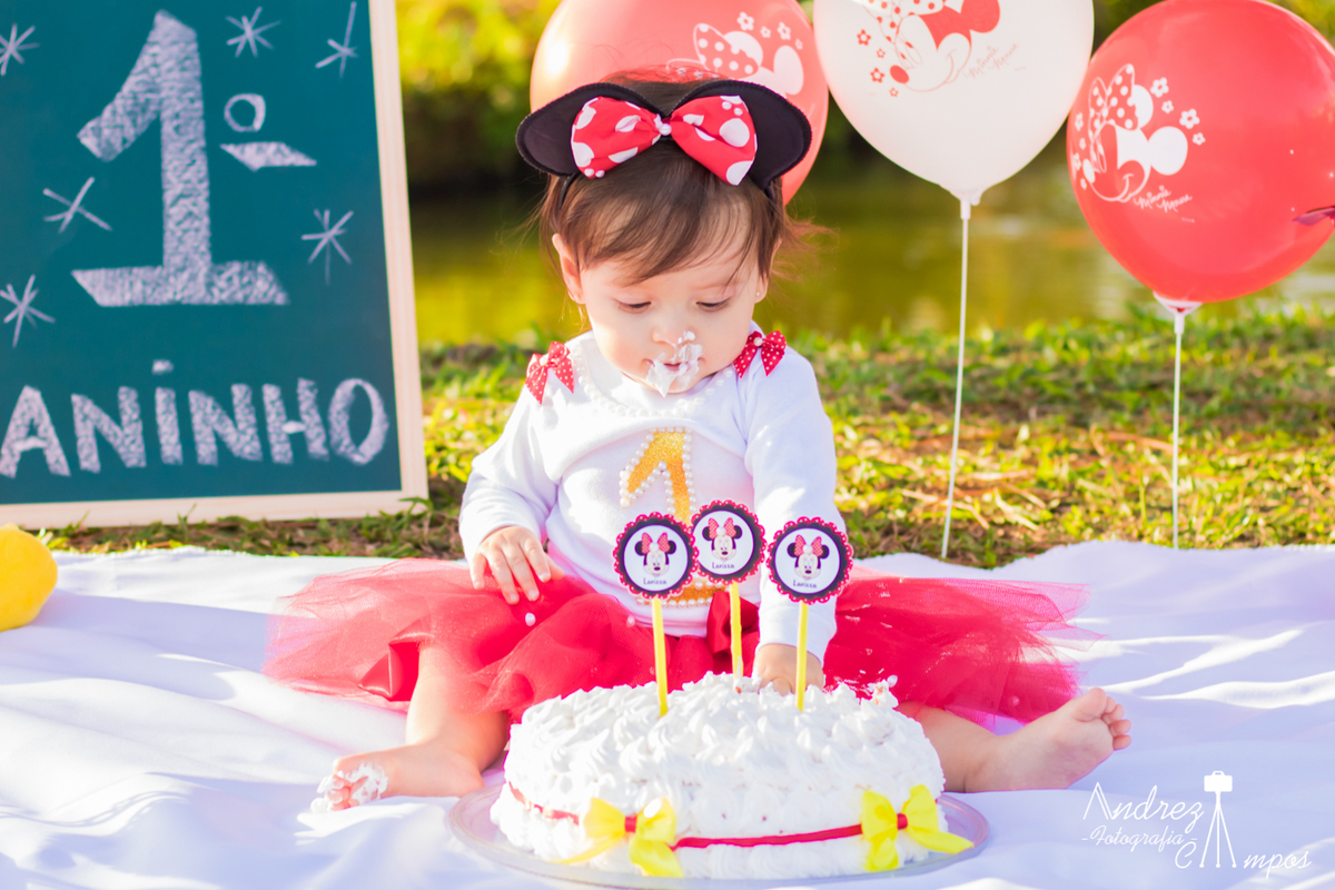 smash the cake mickey vermelho