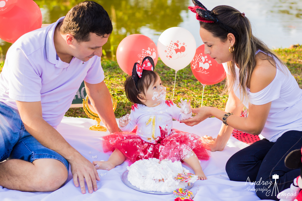 smash the cake com pais