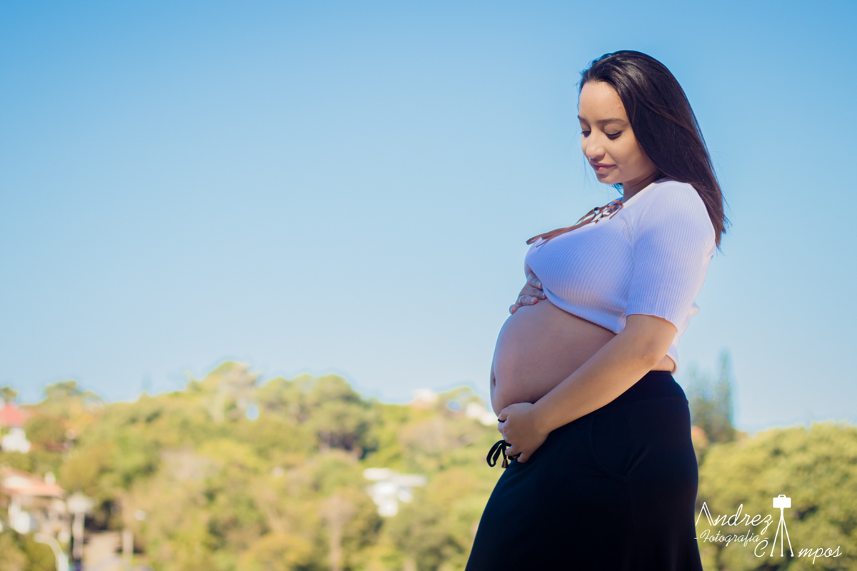 ensaio gestante barriga de fora