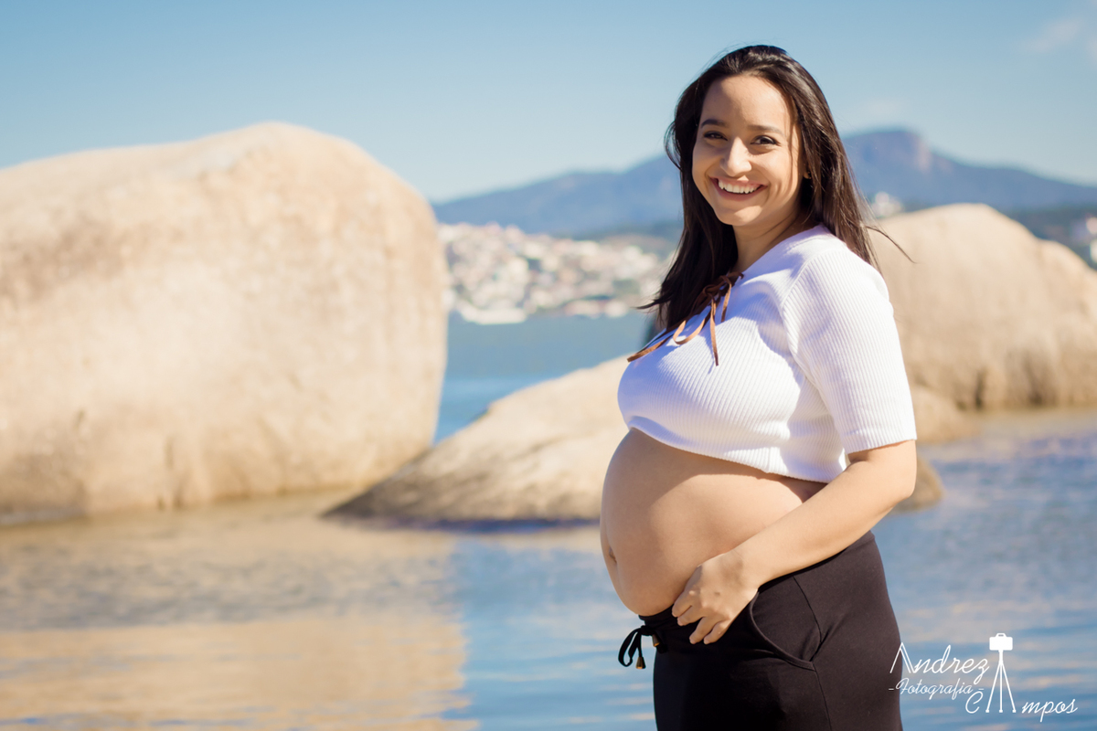 ensaio gestante pedra