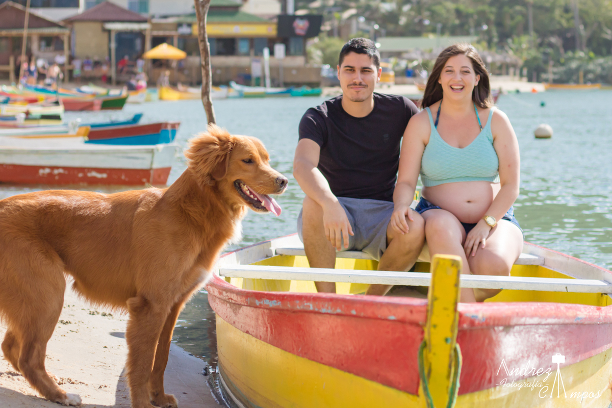 ensaio gestante com pet