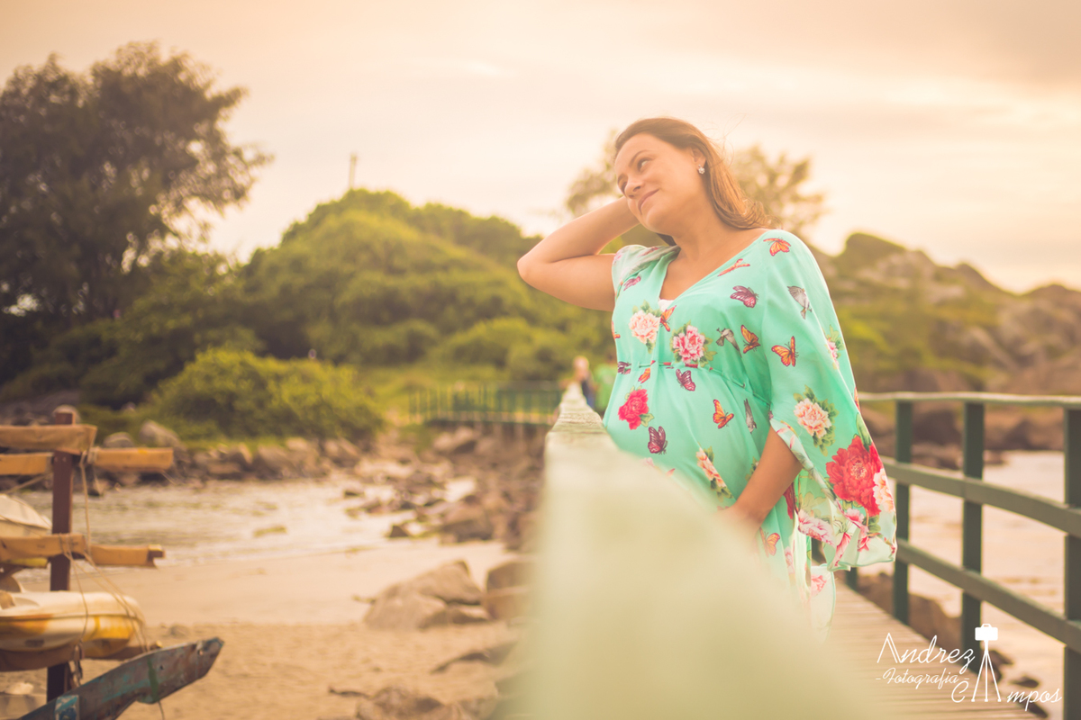 ensaio gestante familia praia