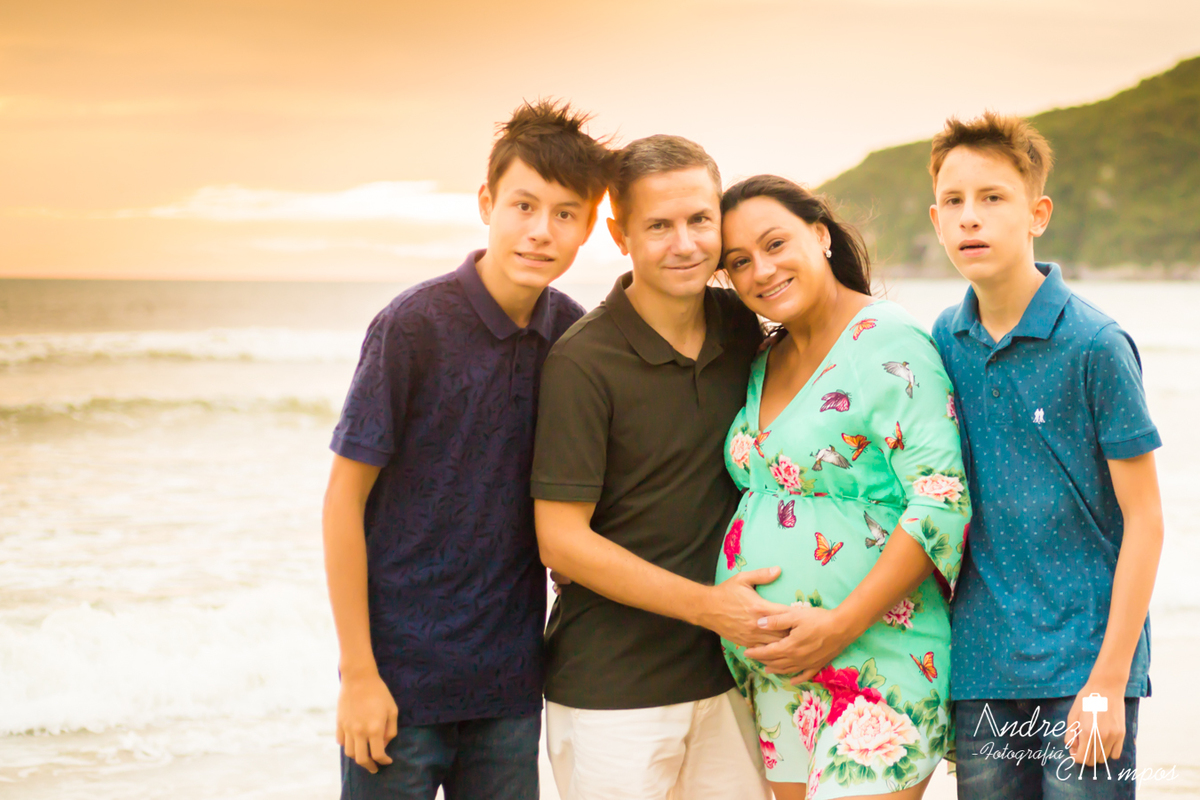 ensaio gestante filho