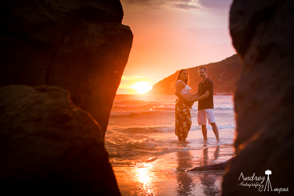 ensaio gestante por do sol