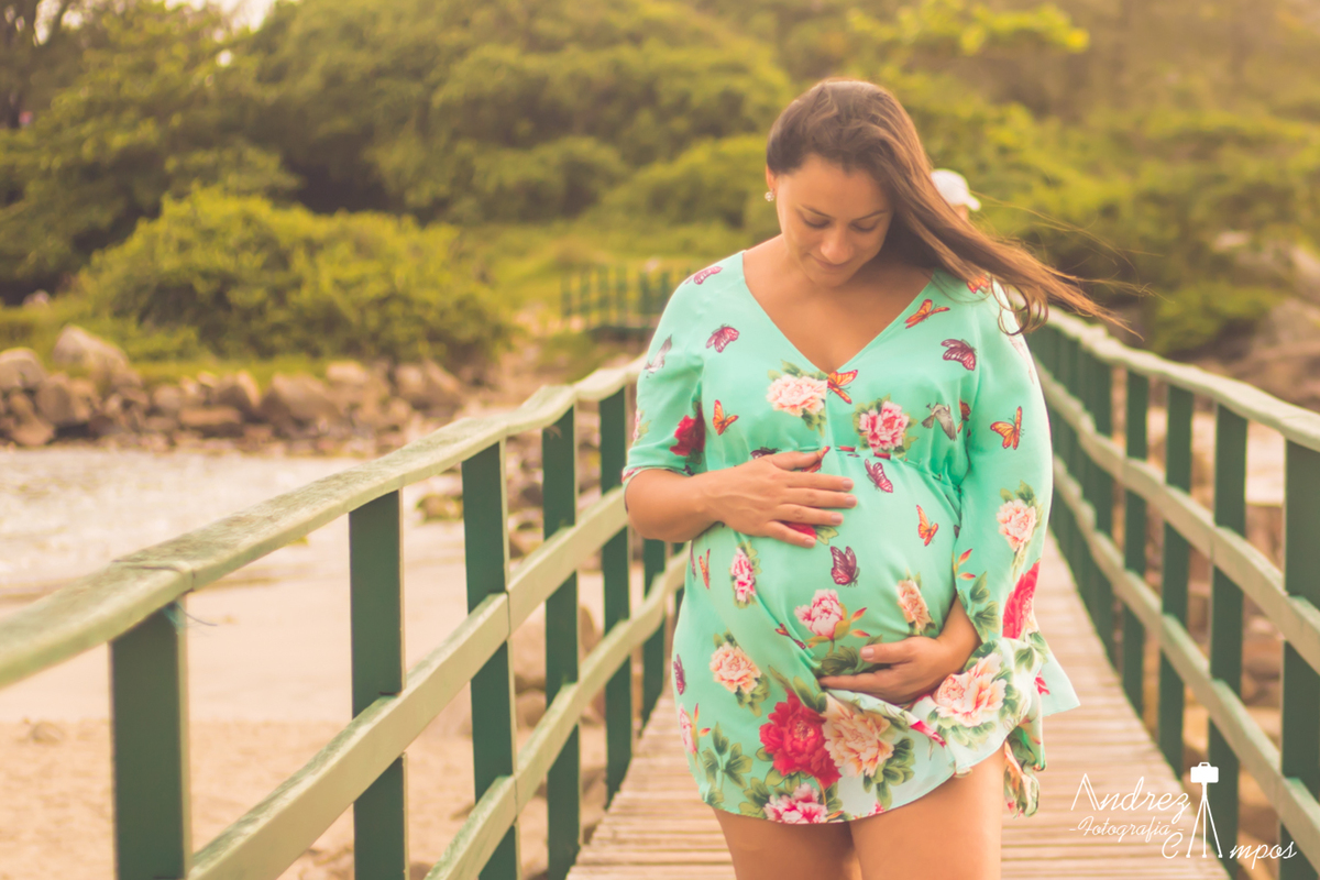 ensaio gestante praia