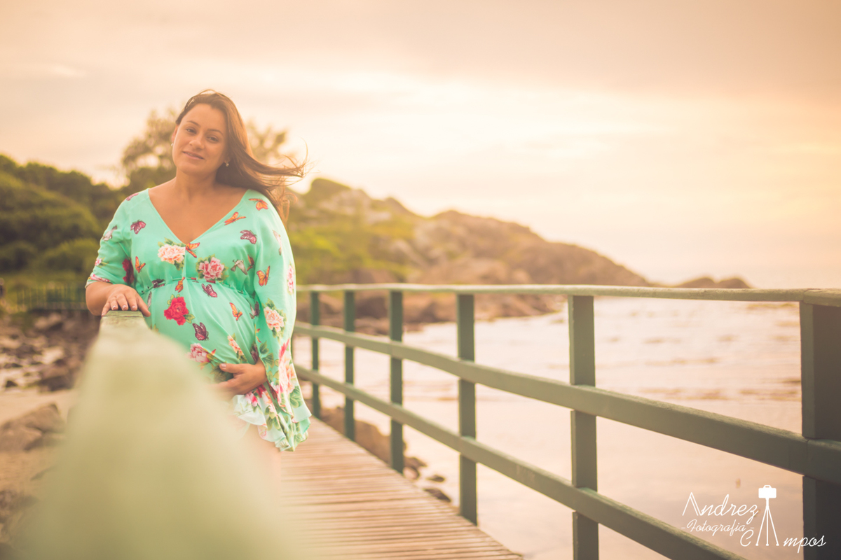 ensaio gestante praia