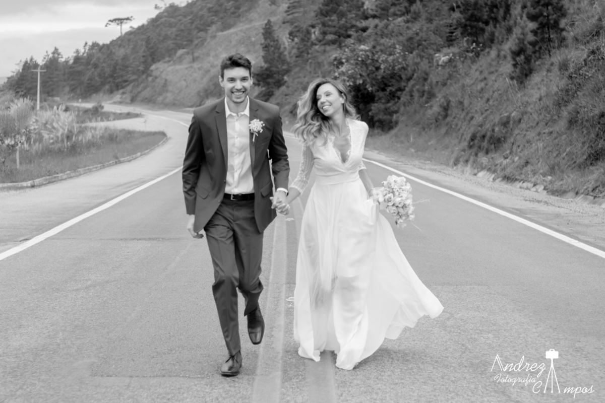 ensaio pre casamento estrada