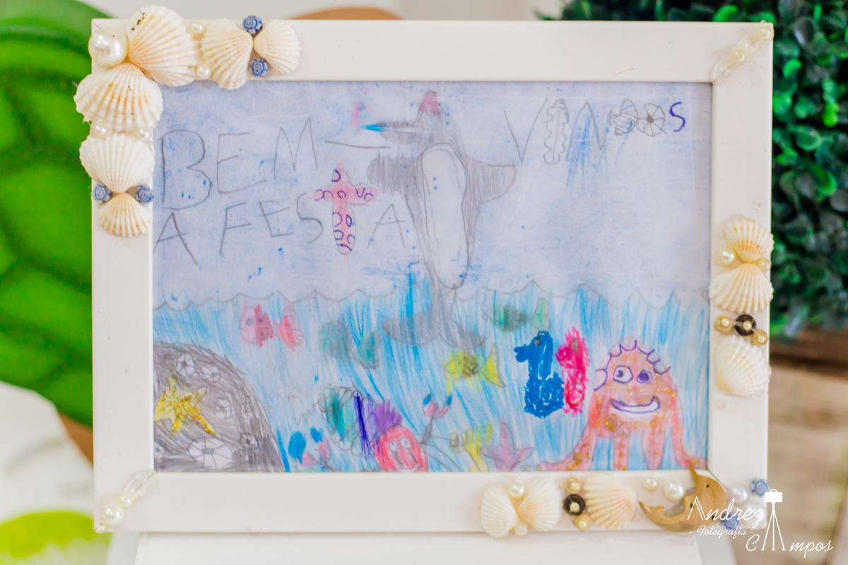 decoração fundo do mar