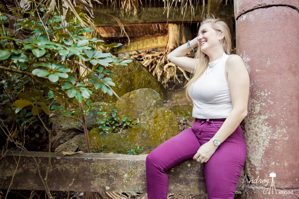 ensaio feminino campo