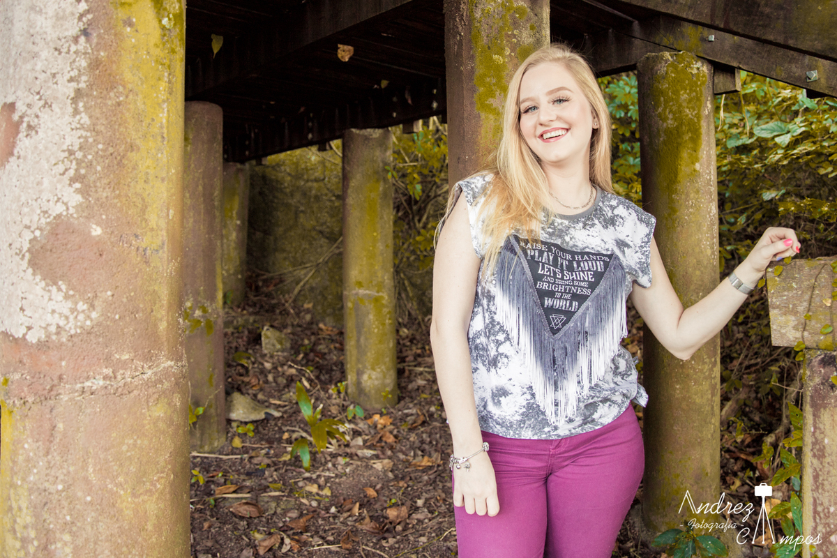 ensaio 15 anos lugar abandonado