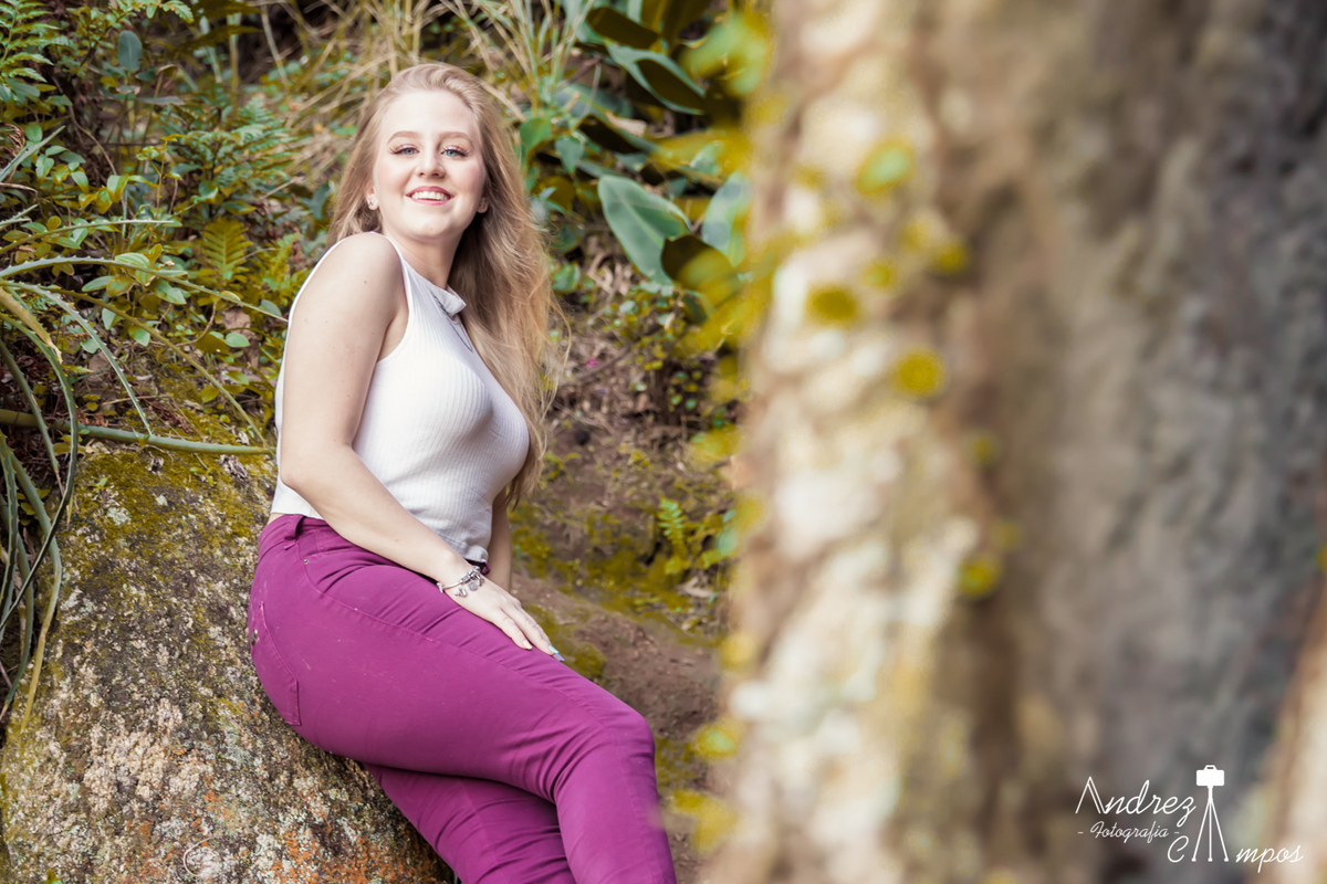 ensaio feminino vegetação