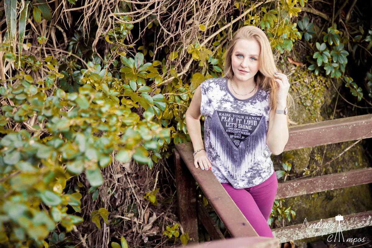 ensaio feminino campo