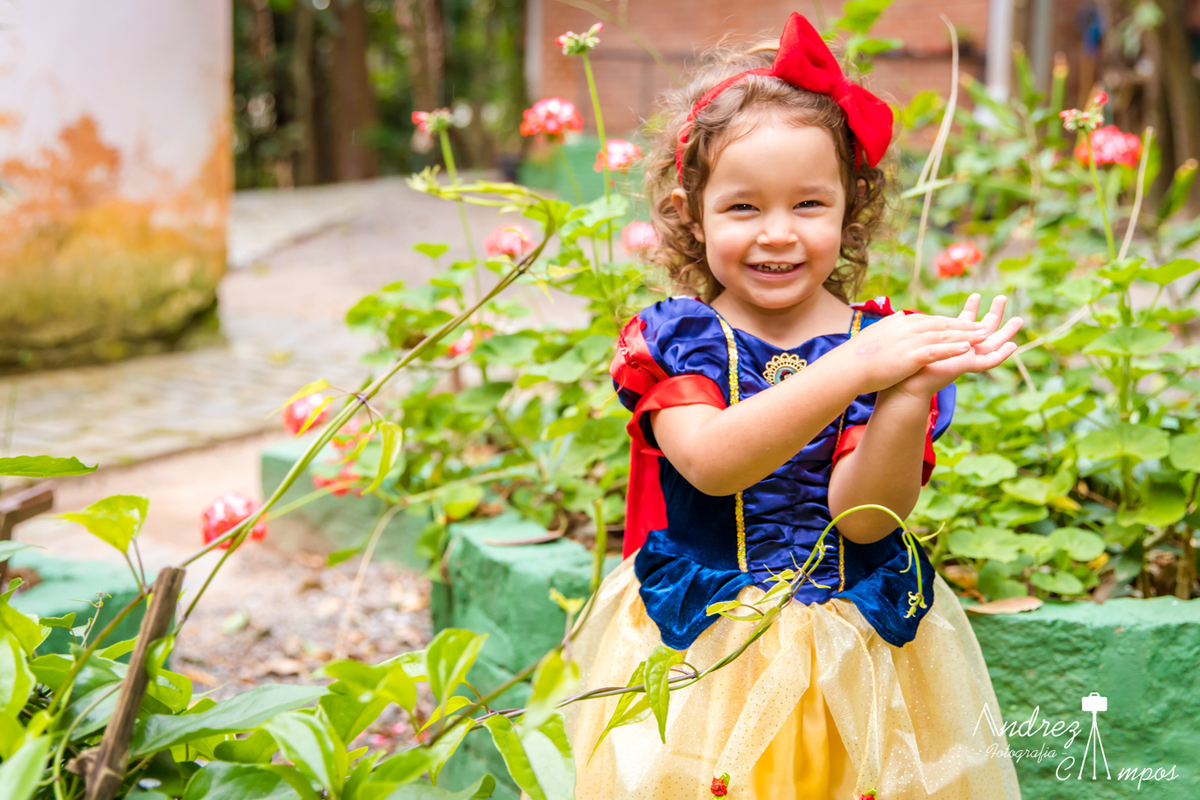 ensaio criança branca de neve