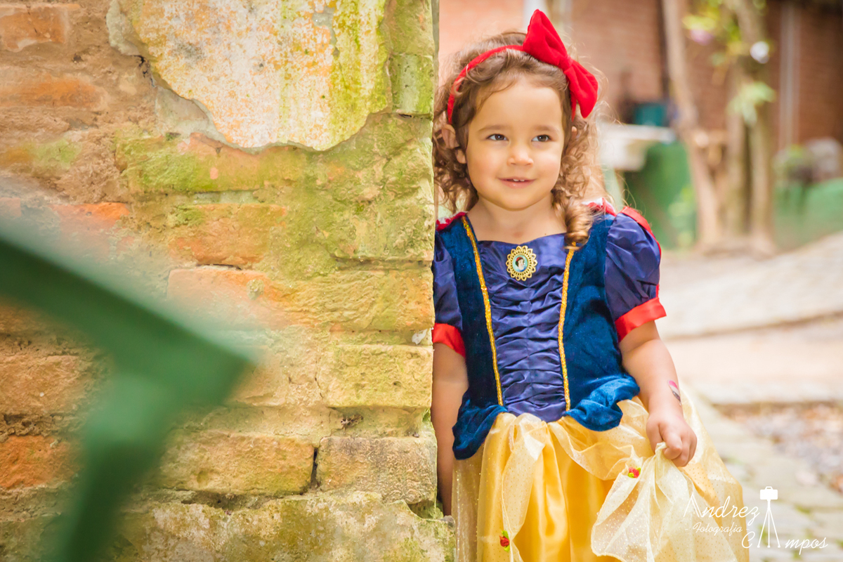 ensaio infantil fantasia branca de neve