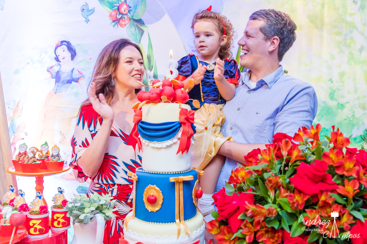 decoração branca de neve