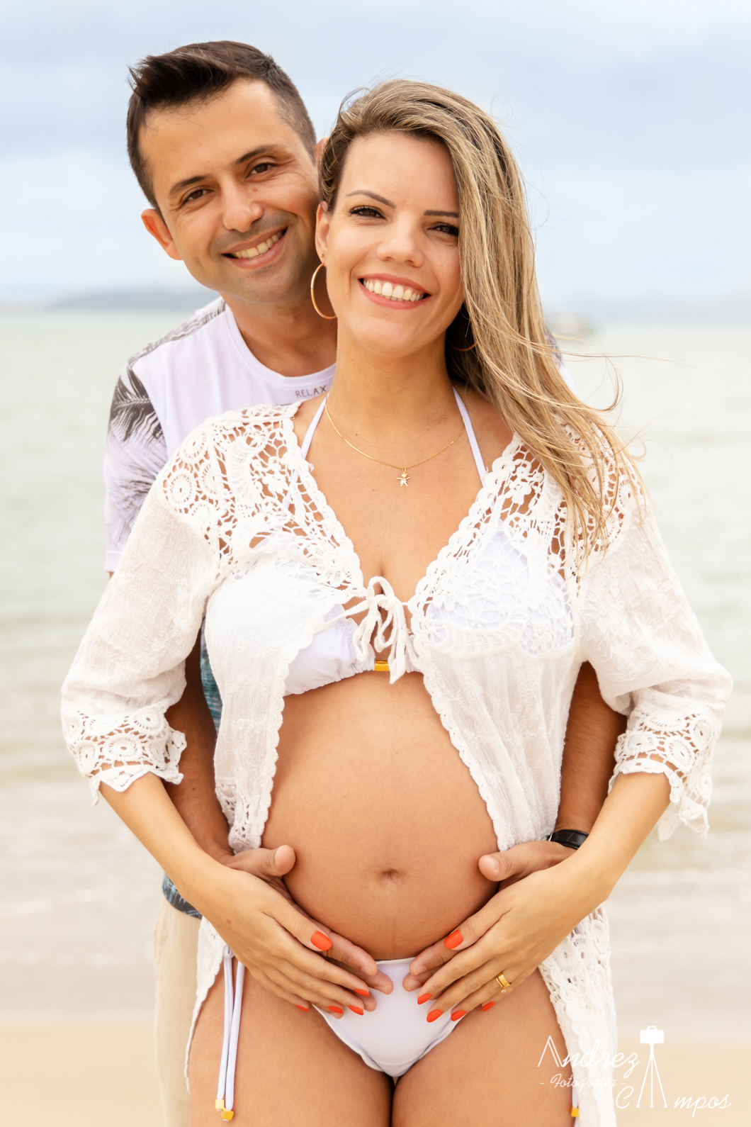 ensaio gestante praia