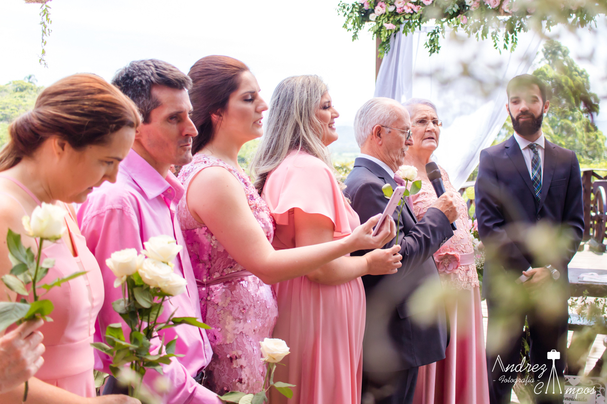 renovação de votos ao ar livre