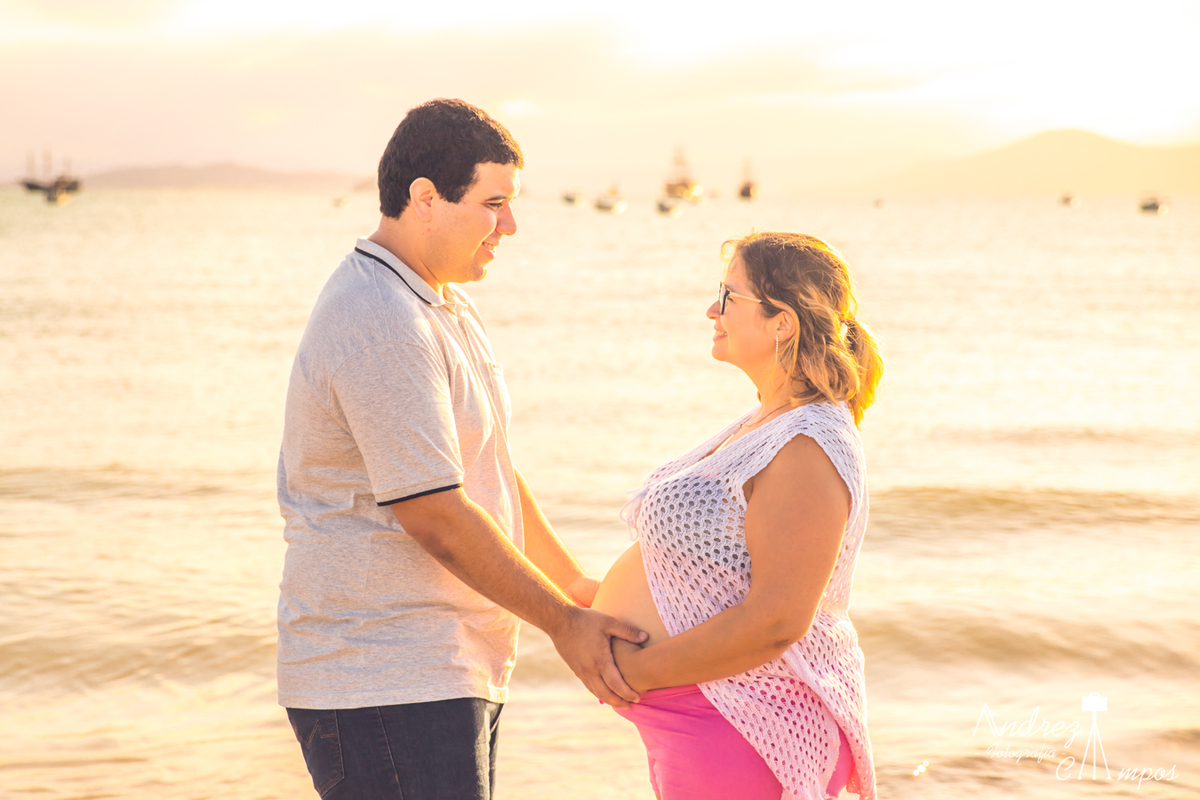 ensaio gestante por do sol