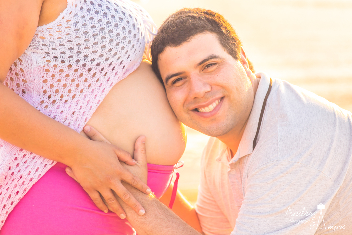 ensaio gestante nascer do sol praia floripa