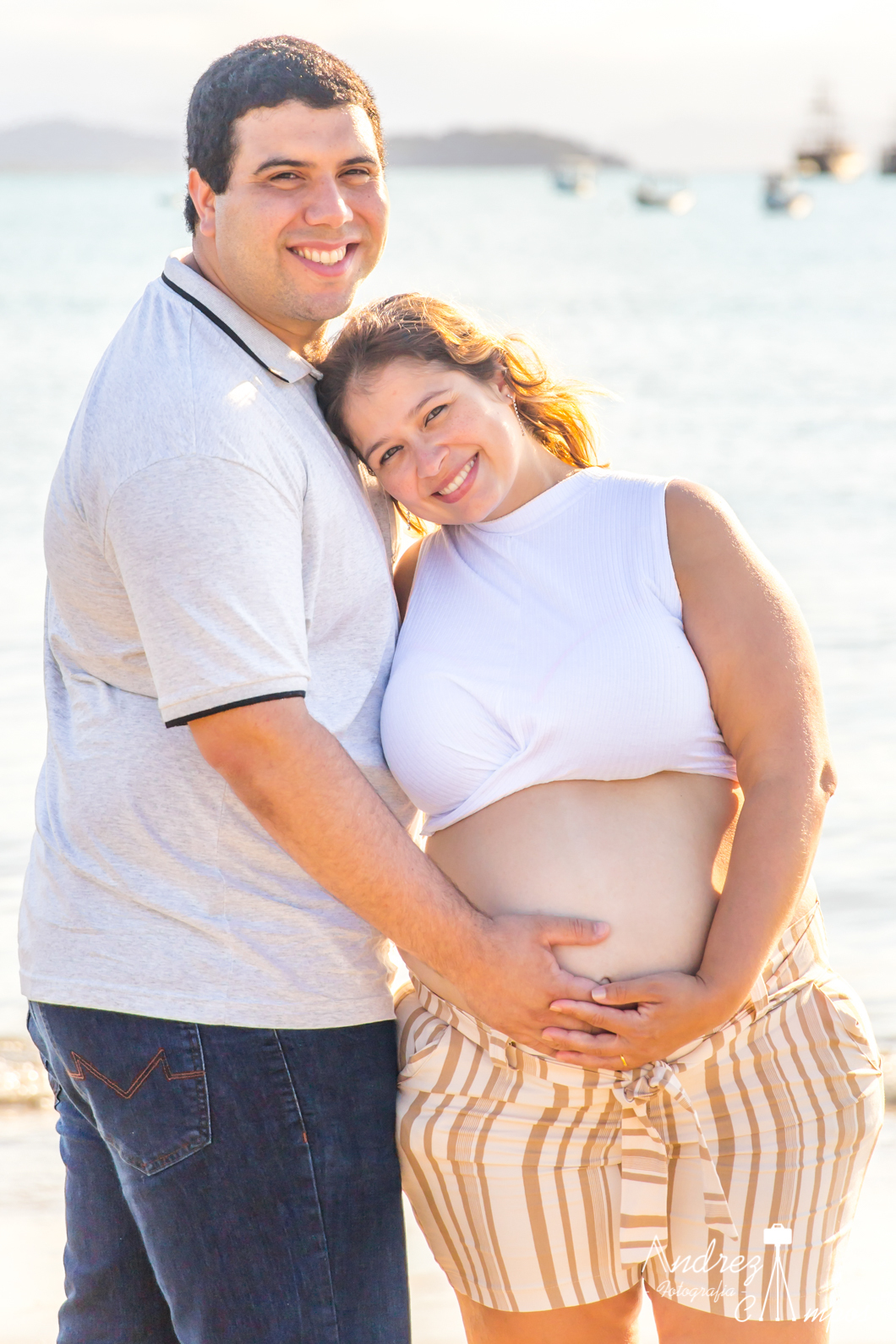 ensaio gestante praia