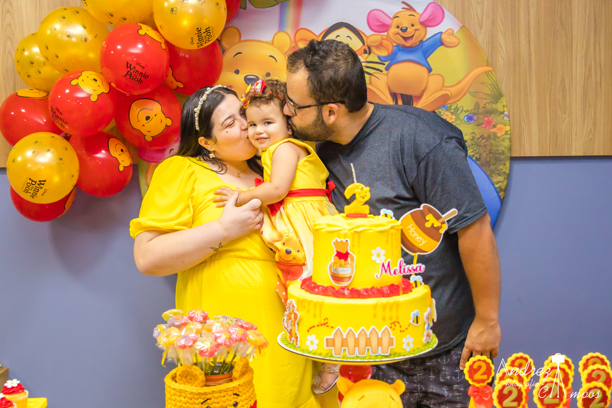 decoração aniversario ursinho pooh