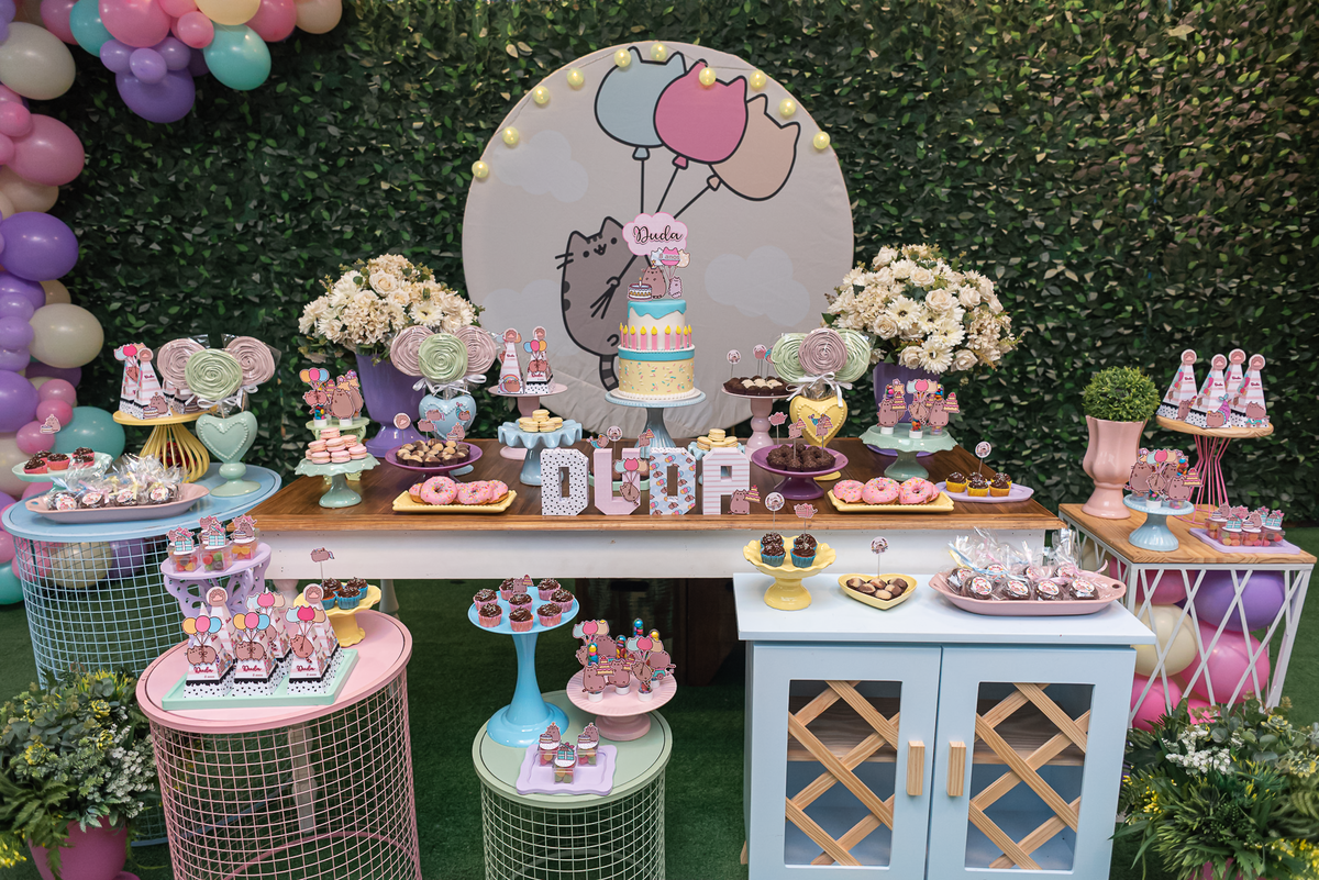 festa-infantil-rj-8-anos-menina-tema-decoracao-gatinha-pusheen-casa-de-festas-casa-eco-buffet-botafogo