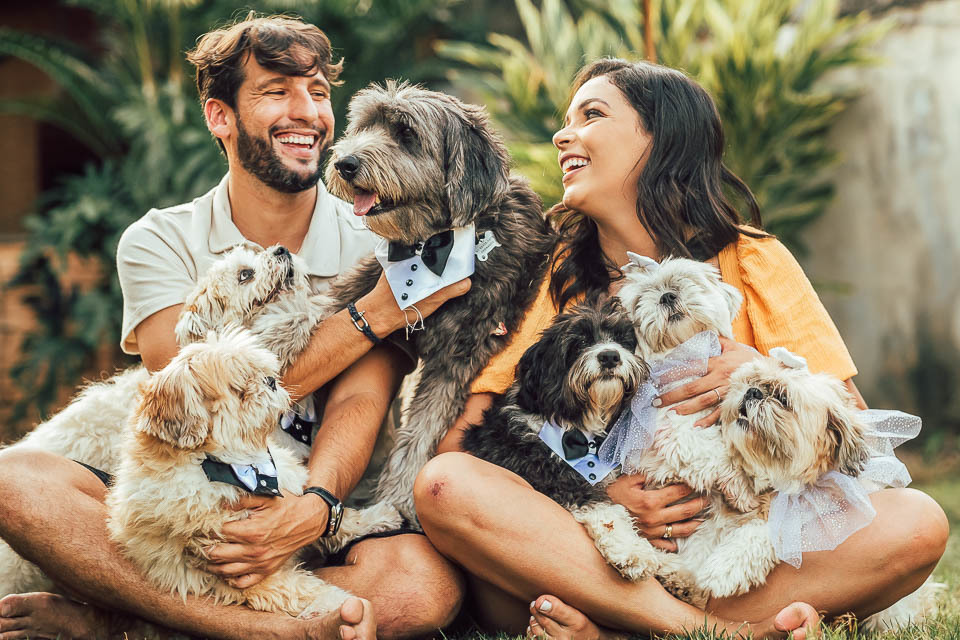 FOTOS PRE WEDDING COM 6 CACHORROS
