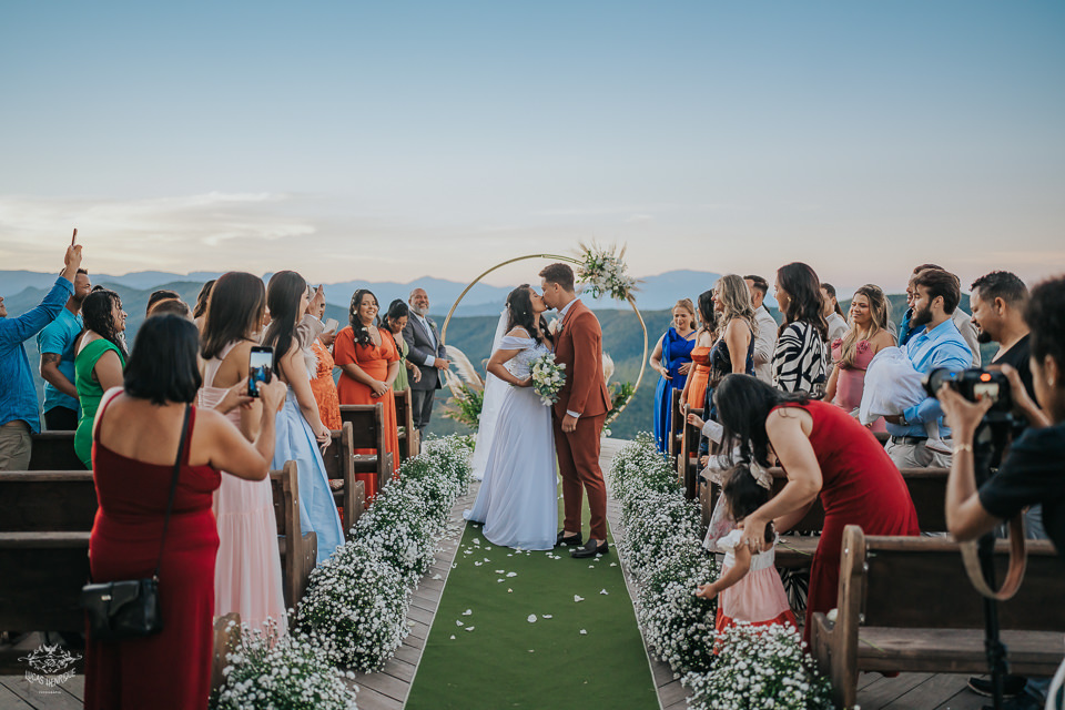 FOTOS CERIMONIA DE CASAMENTO POR DO SOL VILA RELICARIO 