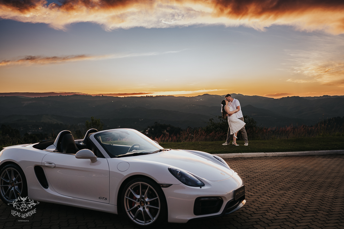 FOTOS ENSAIO PRE WEDDING COM CARRO PORSCHE BOXTER GTS