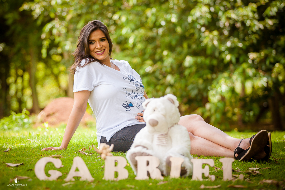 ensaio gestante do atletico e cruzeiro no parque das aguas