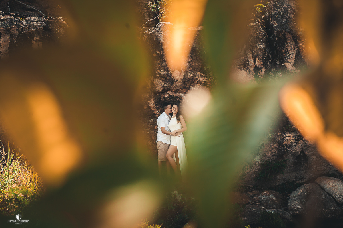 ensaio pré casamento na cachoeira do Sentinela em diamantina  - MG