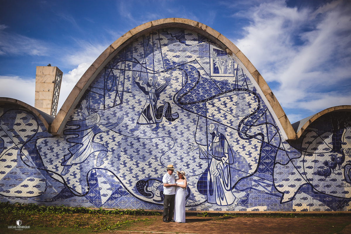 ensaio de 40 anos de casados na igrejinha da pampulha