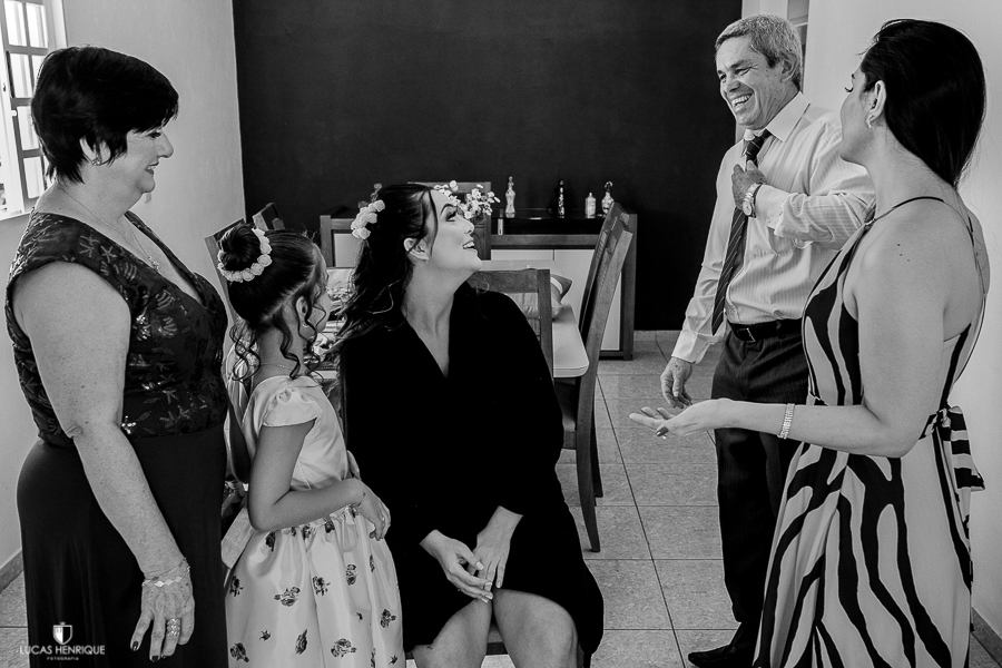 FAMILIA FELIZ NO MAKING OF DA NOIVA