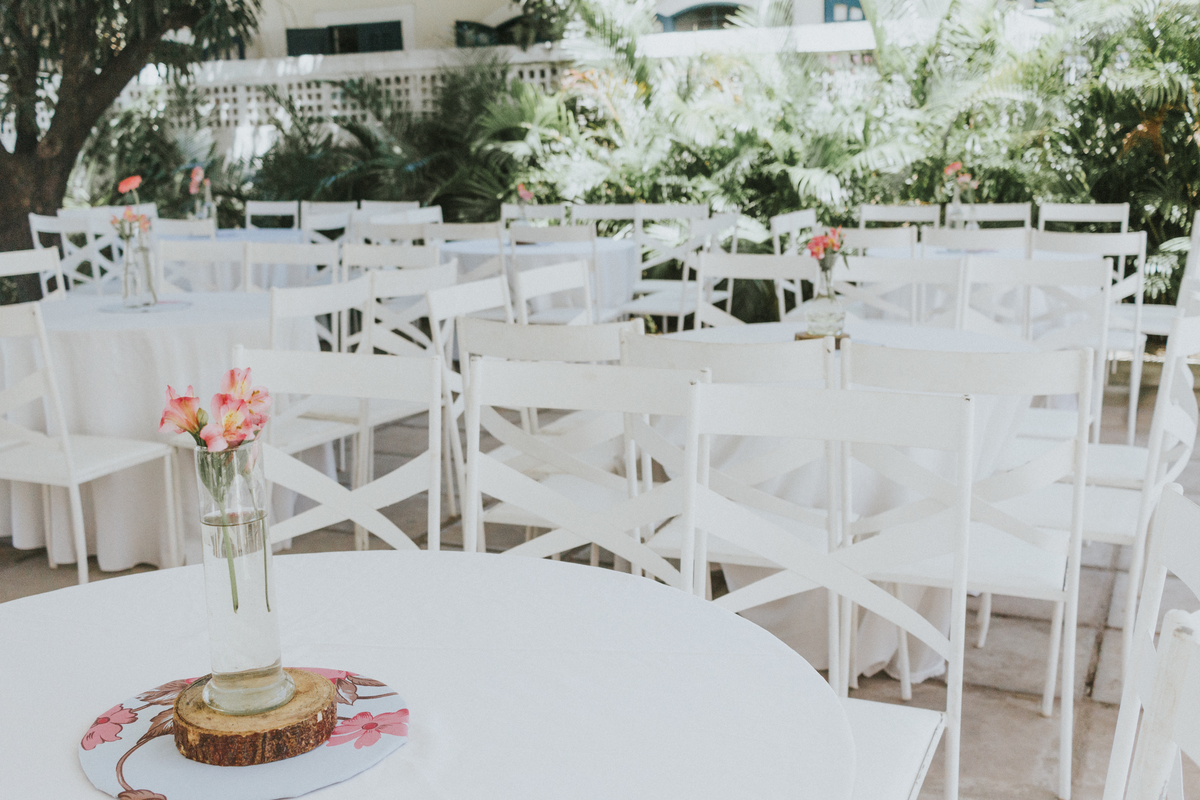 Decoração da recepção do casamento 