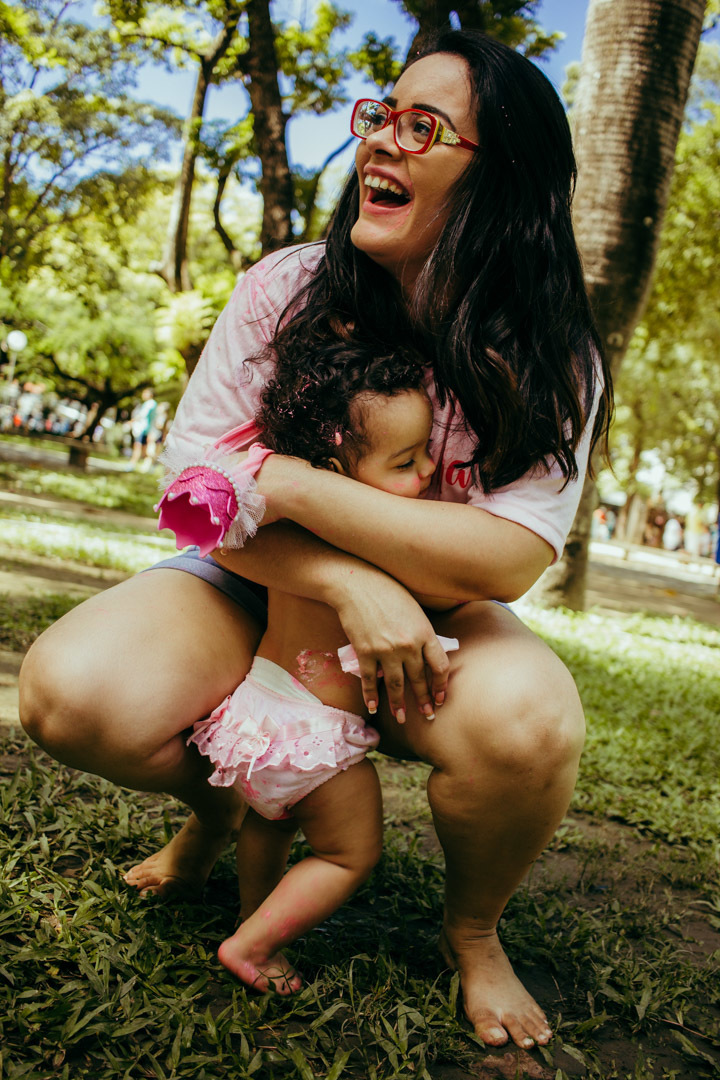 abraço na mamãe