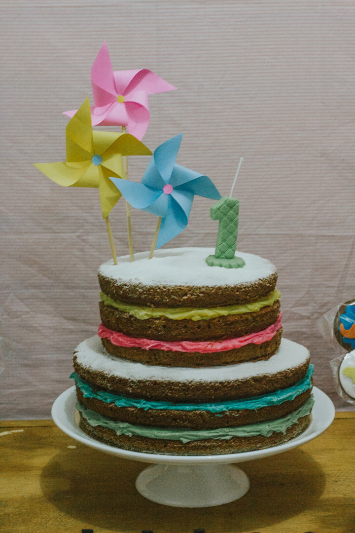 Bolo de aniversário de 1 ano