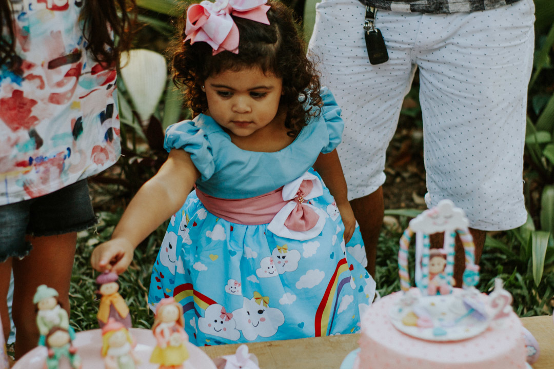 Menina decoração festa infantil