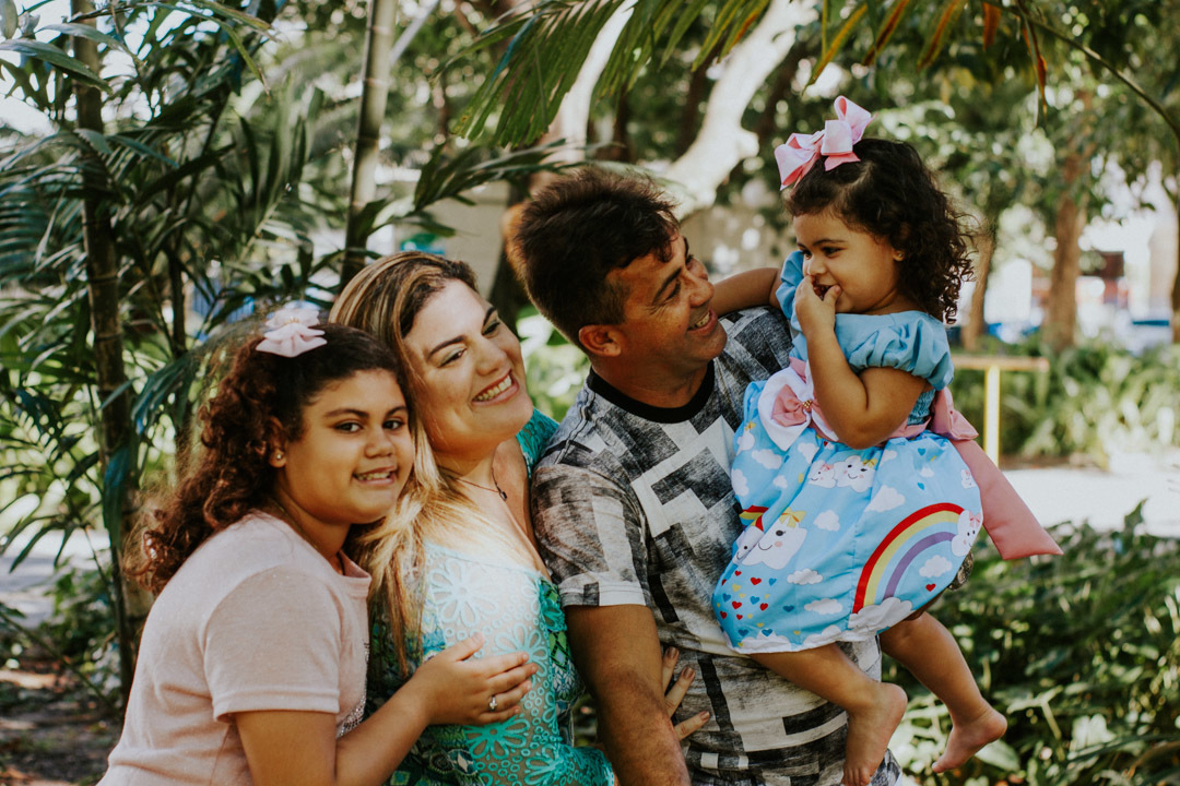 Família sorrindo