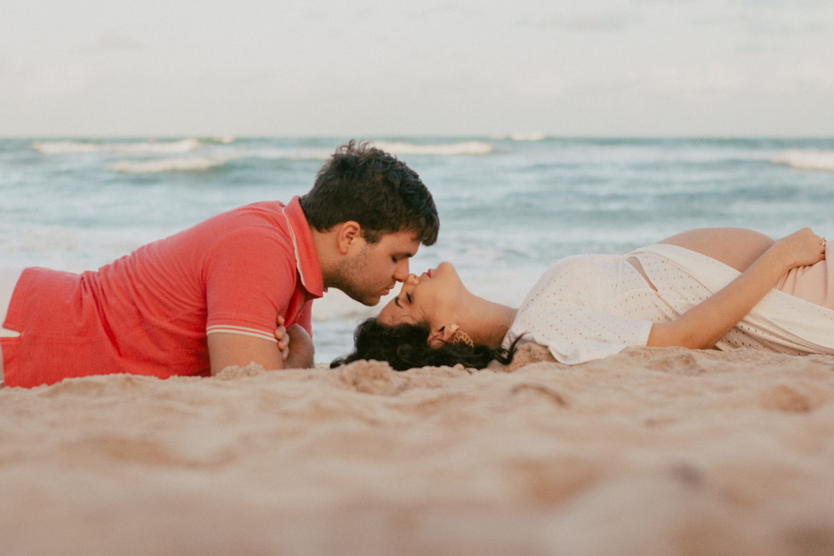 Casal na praia