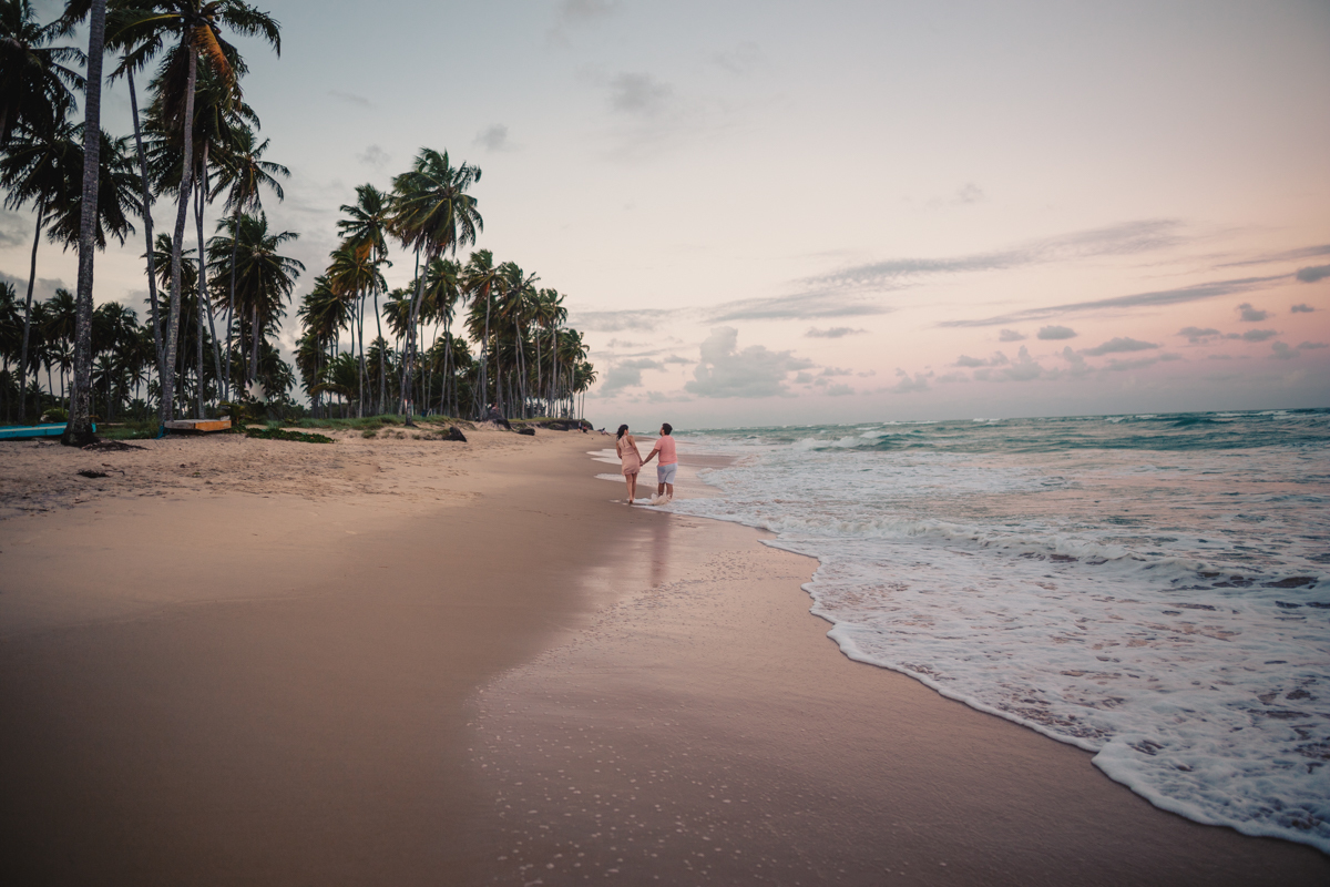 Casal na praia