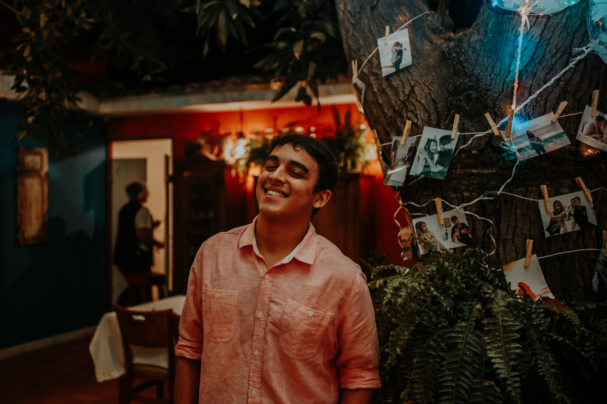 noivo na festa de noivado