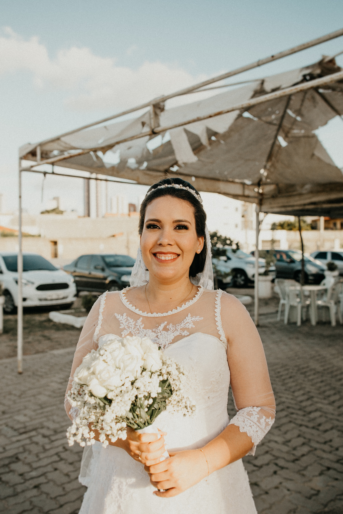 noiva e céu