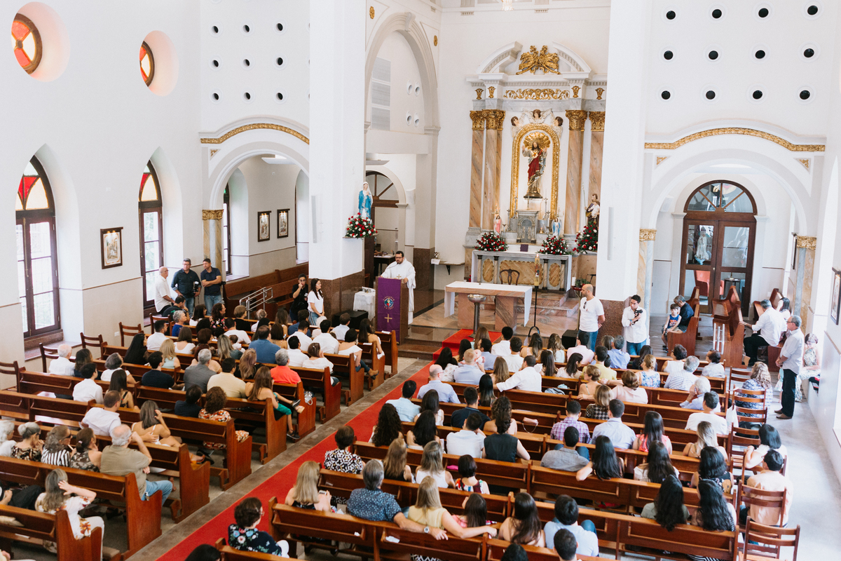 igreja no batizado
