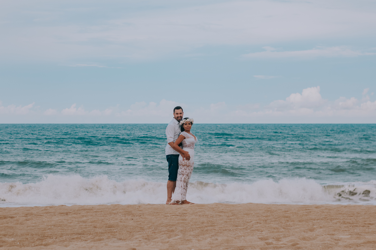 casal na praia