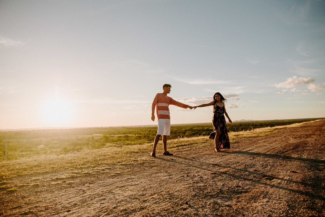 Por do sol no sertão ensaio pré casamento salgueiro terra nova