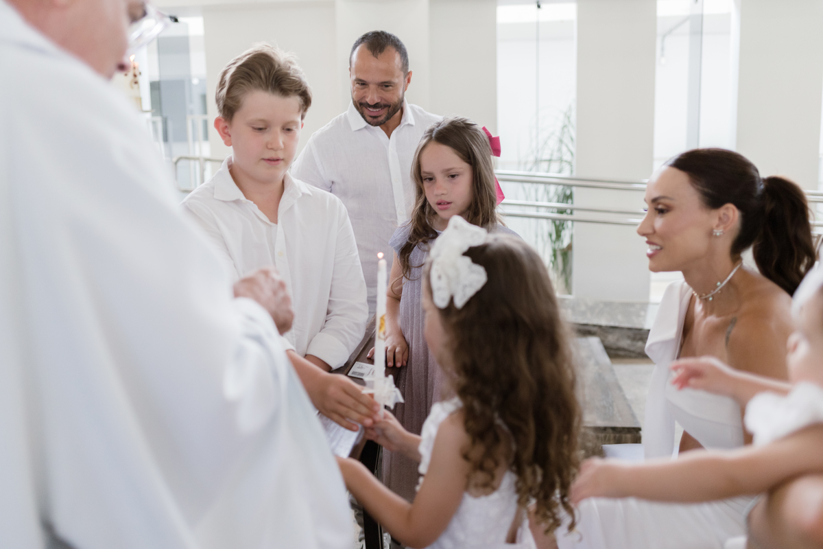 Momentos especiais do batizado infantil